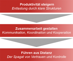 Schaugrafik Führen aus der Distanz