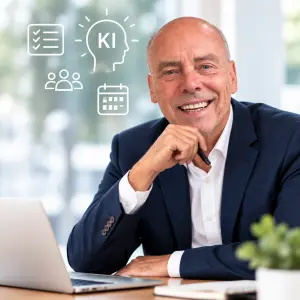Werner Hohenadel - Thoughtful Executive in a Modern Office